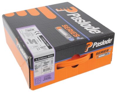 Pack clous crantés galvanisés Hard n'Safe 4x50mm pack 1250 - SPIT PASLODE - 141188