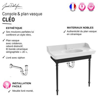 Pack console JACOB DELAFON Cléo 1889 3 trous