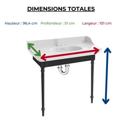 Pack console JACOB DELAFON Cléo 1889 3 trous