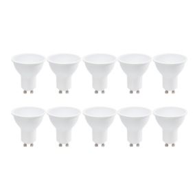 Pack de 10 Ampoules LED GU10 7W 770lm 4000K Blanc Neutre SMD2835 120  Sans Scintillement No Flicker 220V