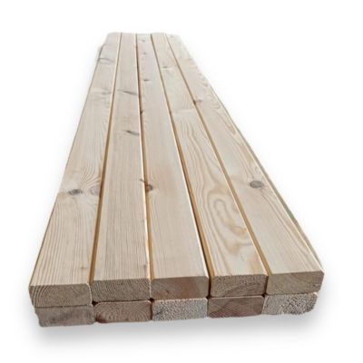 Pack de 10 lattes en pin sylvestre brossé 42x95x2250 mm