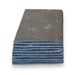 Pack de 10 pièces de carrelage en ardoise noire 32x22 cm 0,70 m2