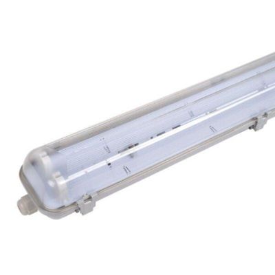 Pack de  10 - Réglette étanche double pour Tube LED T8 150cm IP65 (Boitier vide) - SILAMP