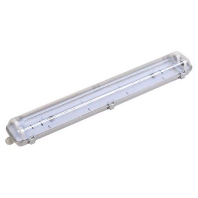 Pack de  10 - Réglette étanche double pour Tube LED T8 150cm IP65 (Boitier vide) - SILAMP
