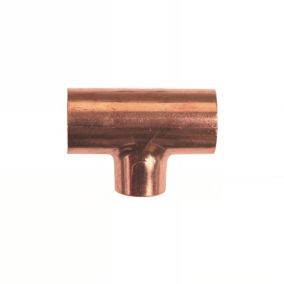 PACK de 10 Tés cuivre reduits 3 sorties femelles installation de plomberie chauffage sanitaire pour tube cuivre diamètre 18-14-18