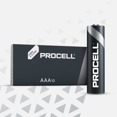Pack de 100 piles AAA / LR03 1,5 V Duracell Industrial/procell