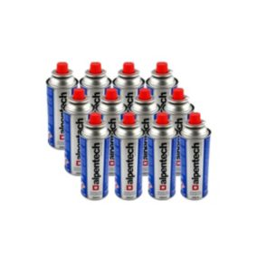 Pack de 12 Cartouches de gaz 250g butane Camping Butane ALPENTECH