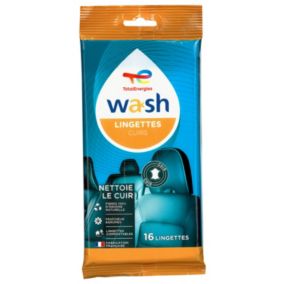 Pack de 12 lingettes cuir Total Energies Wash