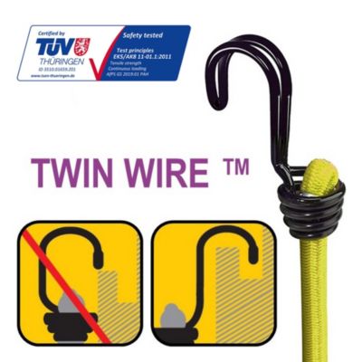Pack de 12 tendeurs de différentes tailles Master Lock Twin Wire