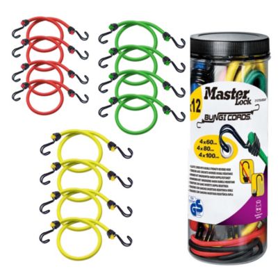 Pack de 12 tendeurs de différentes tailles Master Lock Twin Wire
