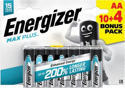 Pack de 14 piles alcaline Max Plus Energizer AA/LR06