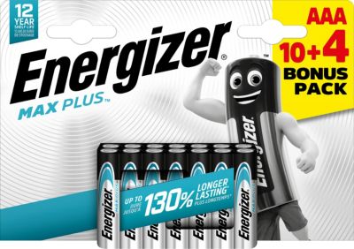 Pack de 14 piles alcaline Max Plus Energizer AA/LR06