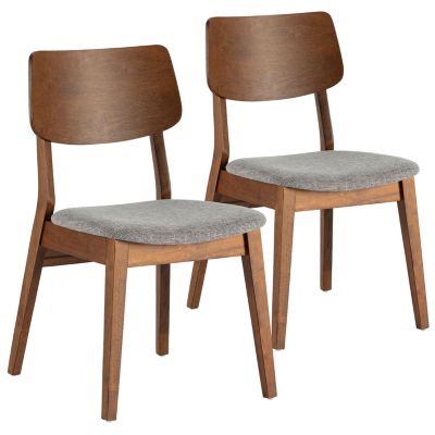 Pack de 2 chaises Susi couleur Noyer, bois massif