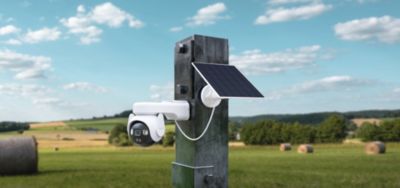 Pack de 2 kits caméra 3K rotative AOV – énergie solaire + 2 cartes SD Imou