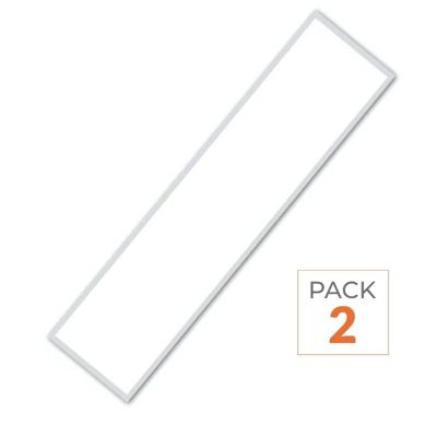 Pack de  2 - Panneau LED UGR19 36W 120x30cm - Blanc Froid 6000K - 8000K - SILAMP