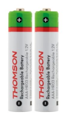 Pack de 2 piles rechargeables HR03 AAA 900 mAh - Thomson