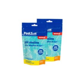 Pack de 2 sachets de pH moins 400 g - Poolsan