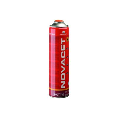 Pack de 3 Cartouches de gaz 330gr NOVACET Butane propane mix 600ml Valve 7/16 KEMPER