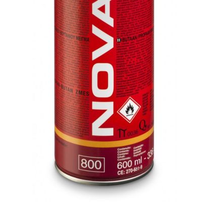 Pack de 3 Cartouches de gaz 330gr NOVACET Butane propane mix 600ml Valve 7/16 KEMPER
