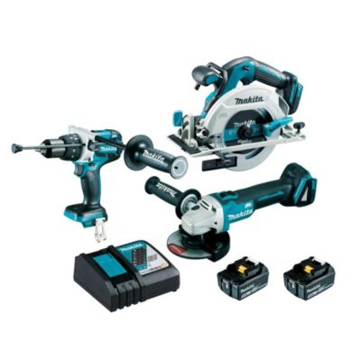 Pack de 3 machines 18V (DHP481 + DGA506 + DHS680Z) + 2 batteries 5Ah + chargeur en coffret MAKPAC - MAKITA - DLX3095PTJ