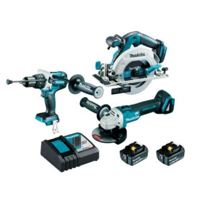 Pack de 3 machines 18V (DHP481 + DGA506 + DHS680Z) + 2 batteries 5Ah + chargeur en coffret MAKPAC - MAKITA - DLX3095PTJ