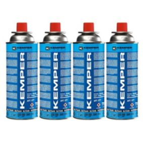 Pack de 4 Cartouches gaz 227g Bouteille de gaz Butane Camping Réchaud Barbecue KEMPER