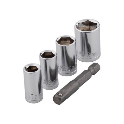 Pack De 4 Douilles Wolfcraft 2413000 7/8/10/13 Mm + Adaptateur