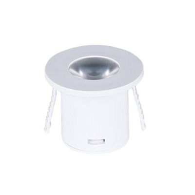 Pack de  4 - Mini Spot LED Encastrable 1W 90 degrés Rond Blanc - SILAMP