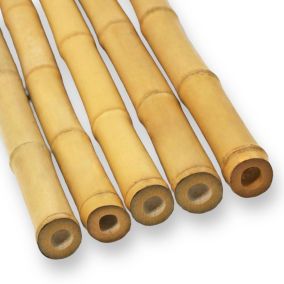 Pack de 5 Cannes Décoratives en Bambou 7-9 cm Longueur 100 cm