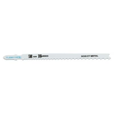 Pack de 5 lames de sci sauteuse TLBM110PBI pour bois et métal 110mm - HANGER - 150212
