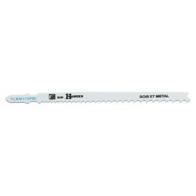 Pack de 5 lames de sci sauteuse TLBM110PBI pour bois et métal 110mm - HANGER - 150212