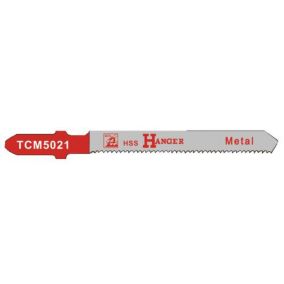 Pack de 5 lames de scie sauteuse TCM5021 pour métal 50mm - HANGER - 150204