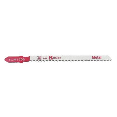 Pack de 5 lames de scie sauteuse TCM7508 pour métal 75mm - HANGER - 150206