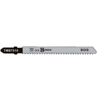 Pack de 5 lames de scie sauteuse TMB7510 pour le bois 75mm - HANGER - 150216