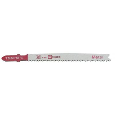 Pack de 5 lames de scie sauteuse TMM75PG pour métal 75mm - HANGER - 150207