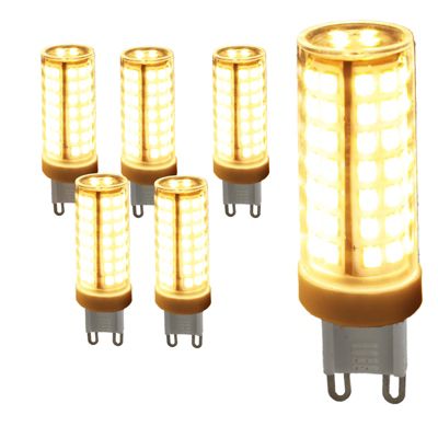 Pack de 6 Ampoules LED G9 Tubulaires 6W 3000K Lumière Chaude Efficacité et Durabilité
