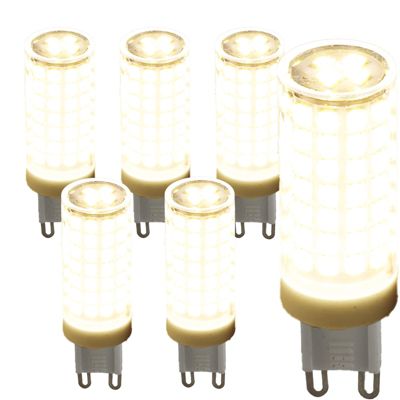 Pack de 6 Ampoules LED G9 Tubulaires 6W 4000K Lumière Neutre 220240V AC Efficacité et Durabilité
