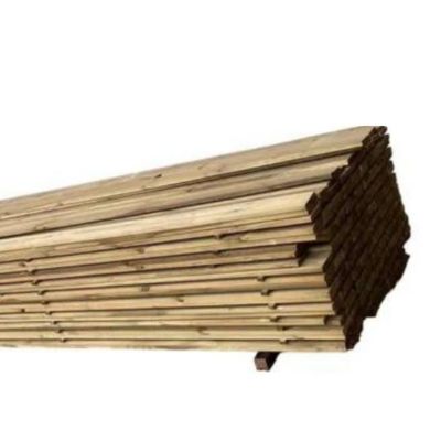 Pack de 6 planches en bois de pin traité mesurant 21x115x2400 mm