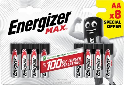 Pack de 8 piles Alcaline AA/LR06 Energizer