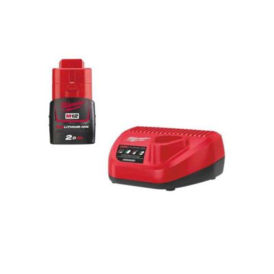 Pack de Batterie 12V 2Ah avec Chargeur M12 NRG201 Milwaukee - Performance Optimale