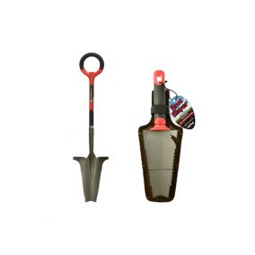 Pack Duo - RootSlayer™ - Noir - Adulte - Outils jardin - Bêche - Transplantoir - Acier de carbone