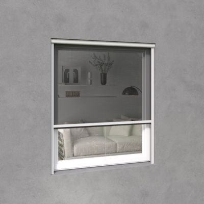 PACK ECO de 2 moustiquaires Enroulables ALU H170 cm x L160 cm Blanc