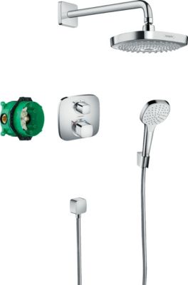 Pack encastré Design ShowerSet Croma Select E / Ecostat E (HG-27294000)