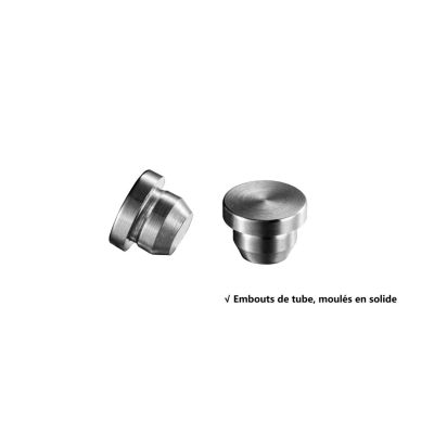 Pack garde-corps 1 m avec 3 barres en inox 304 argent installation verticale by AICA