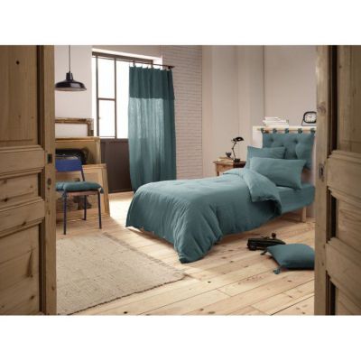 Pack housse de couette "Gaïa" toutes dimensions "Gaze de Coton" - 90x190 - Gaïa Canard