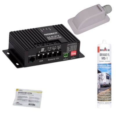 Pack  Kit de pose solaire avec Régulateur de Charge MPPT 320W 20A Bluetooth ANTARION