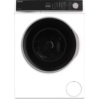 PACK  Lave-linge hublot 9kg 1400trsmin + Sèche-linge Pompe à Chaleur 8kg SHARP