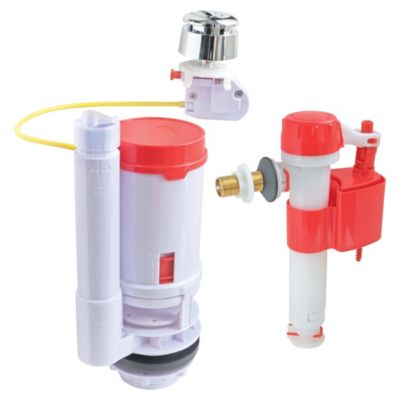 Pack mécanisme WC câble double chasse + Robinet flotteur alimentation réversible - Somatherm For You