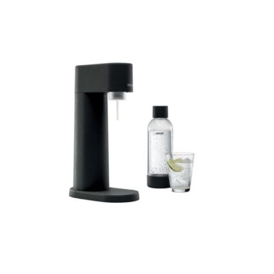 Pack machine à gazéifier l'eau + 1l bouteille - noir Mysoda EUR-WD002F-B-FR woody