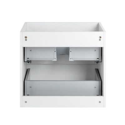 Pack Meuble prémonté 60 blanc-Vasque céramique-Robinet noir-Miroir JOY - bain-bain